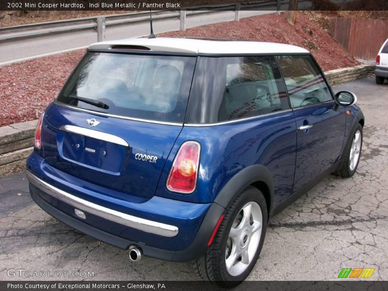 Indi Blue Metallic / Panther Black 2002 Mini Cooper Hardtop