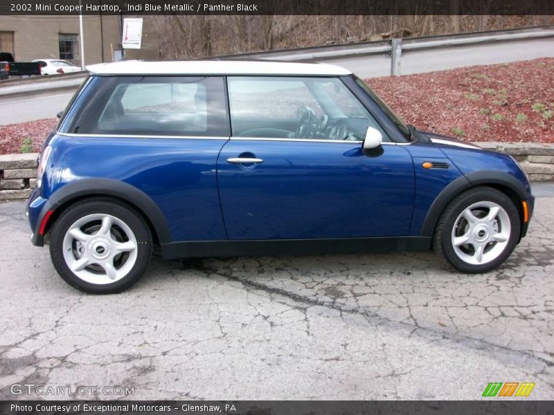 Indi Blue Metallic / Panther Black 2002 Mini Cooper Hardtop