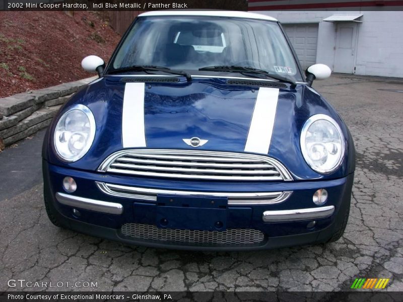 Indi Blue Metallic / Panther Black 2002 Mini Cooper Hardtop