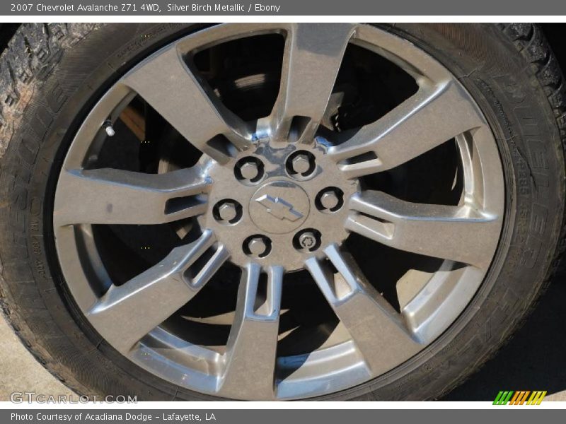 Silver Birch Metallic / Ebony 2007 Chevrolet Avalanche Z71 4WD