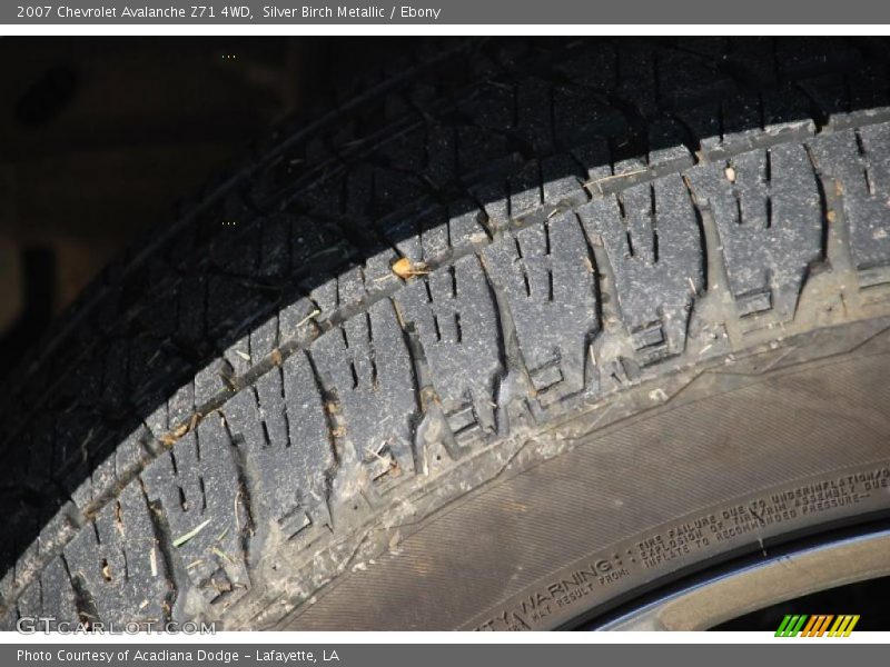 Silver Birch Metallic / Ebony 2007 Chevrolet Avalanche Z71 4WD