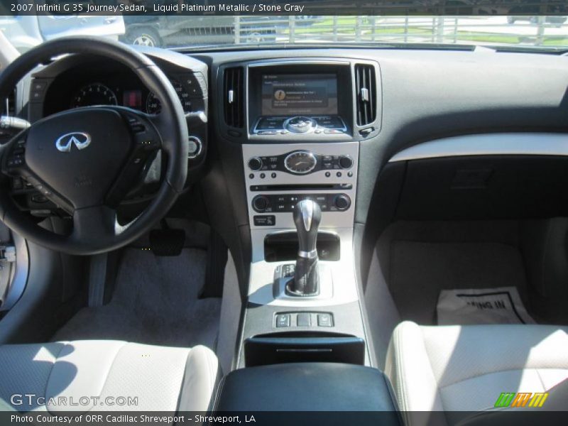 Liquid Platinum Metallic / Stone Gray 2007 Infiniti G 35 Journey Sedan