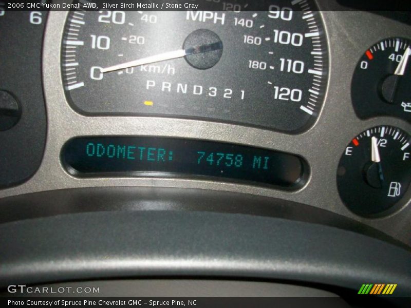 Silver Birch Metallic / Stone Gray 2006 GMC Yukon Denali AWD