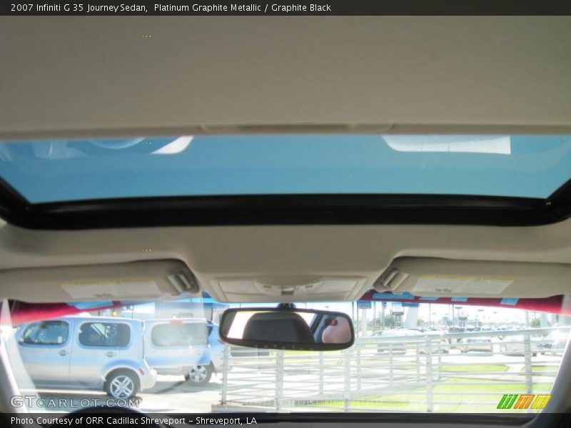 Sunroof of 2007 G 35 Journey Sedan