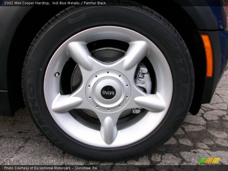 Indi Blue Metallic / Panther Black 2002 Mini Cooper Hardtop