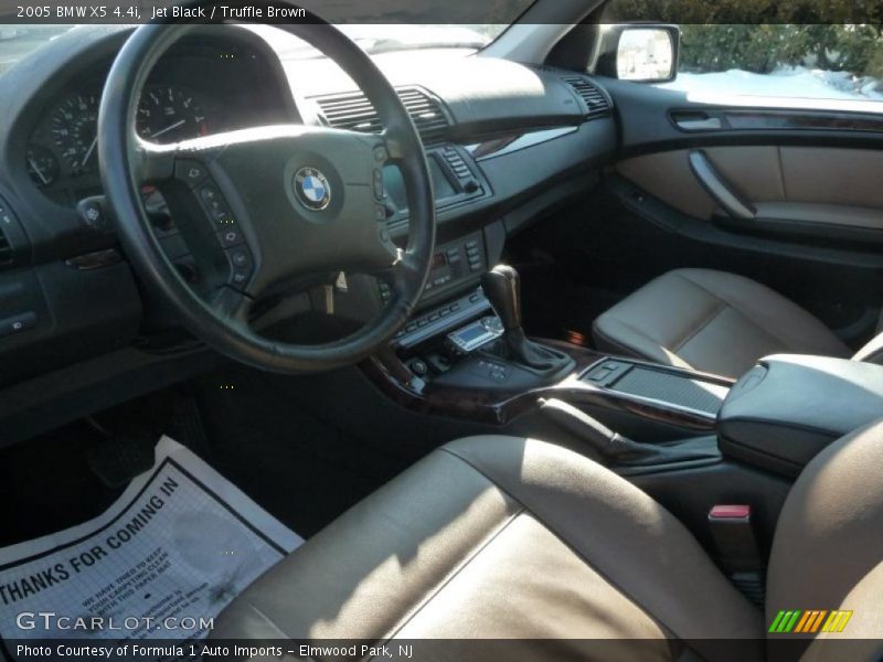 Jet Black / Truffle Brown 2005 BMW X5 4.4i