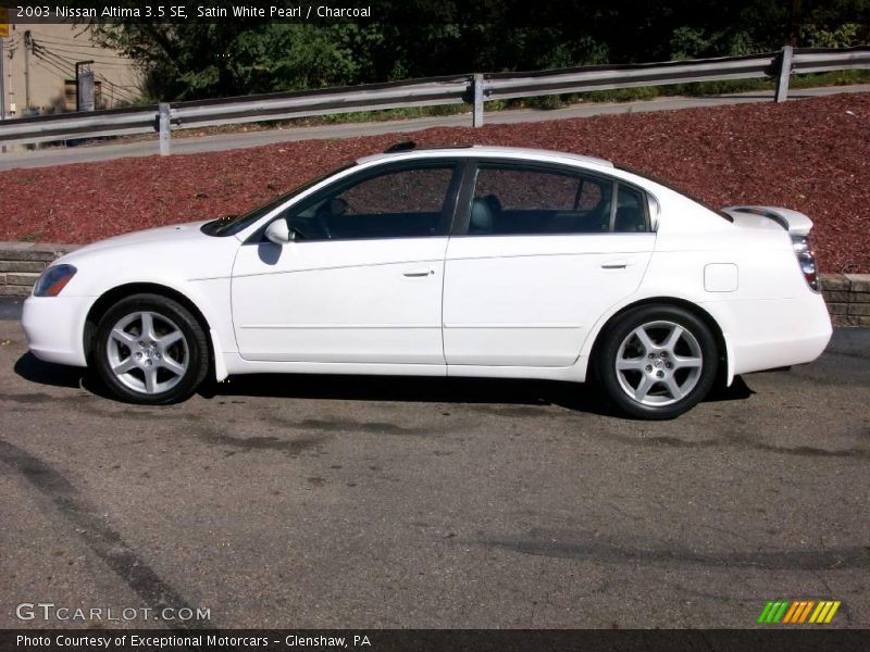 Satin White Pearl / Charcoal 2003 Nissan Altima 3.5 SE