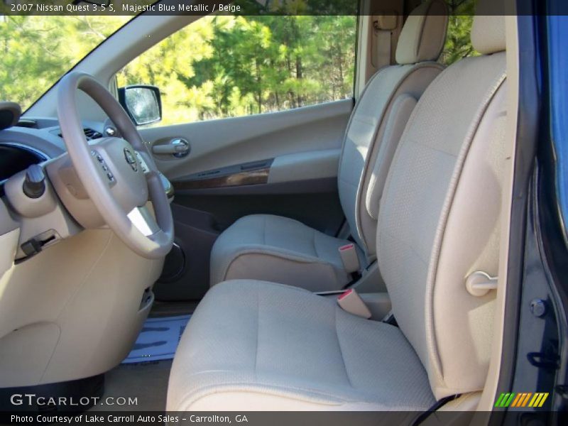 Majestic Blue Metallic / Beige 2007 Nissan Quest 3.5 S