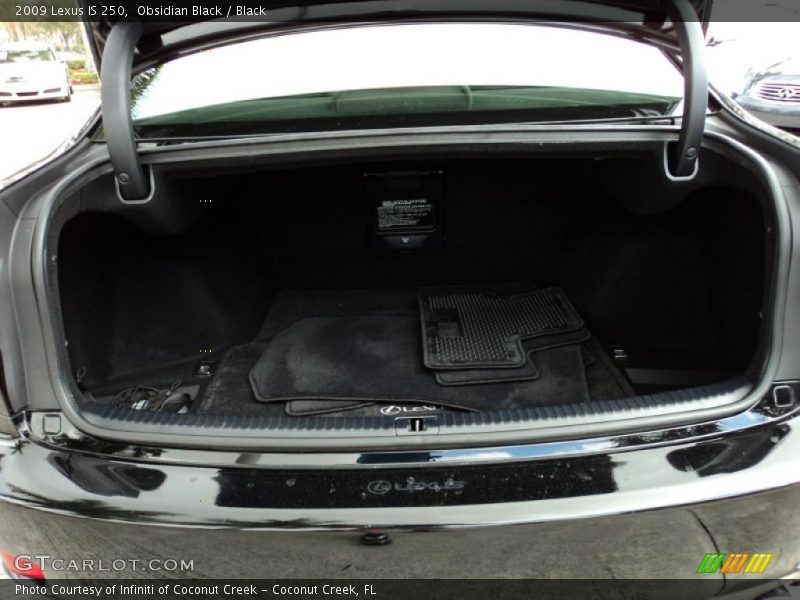 Obsidian Black / Black 2009 Lexus IS 250