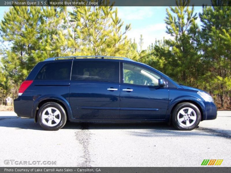 Majestic Blue Metallic / Beige 2007 Nissan Quest 3.5 S
