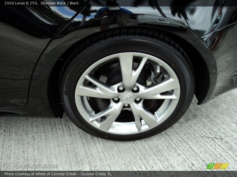 Obsidian Black / Black 2009 Lexus IS 250