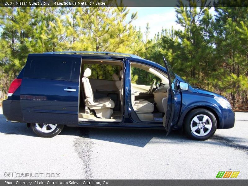 Majestic Blue Metallic / Beige 2007 Nissan Quest 3.5 S
