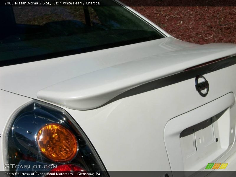 Satin White Pearl / Charcoal 2003 Nissan Altima 3.5 SE