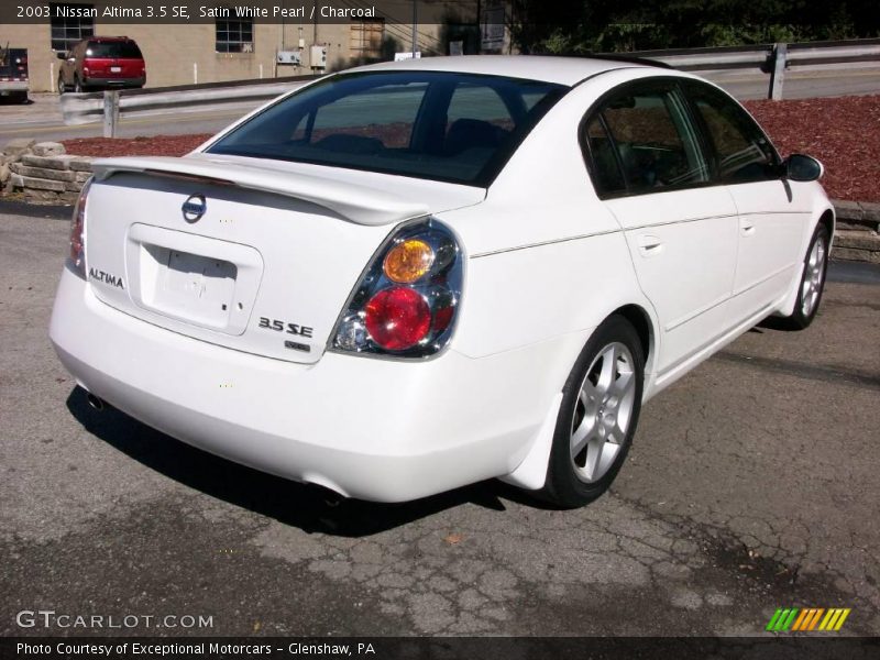 Satin White Pearl / Charcoal 2003 Nissan Altima 3.5 SE