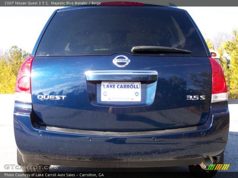 Majestic Blue Metallic / Beige 2007 Nissan Quest 3.5 S
