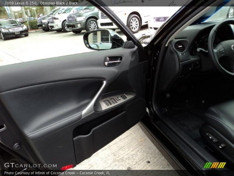 Obsidian Black / Black 2009 Lexus IS 250