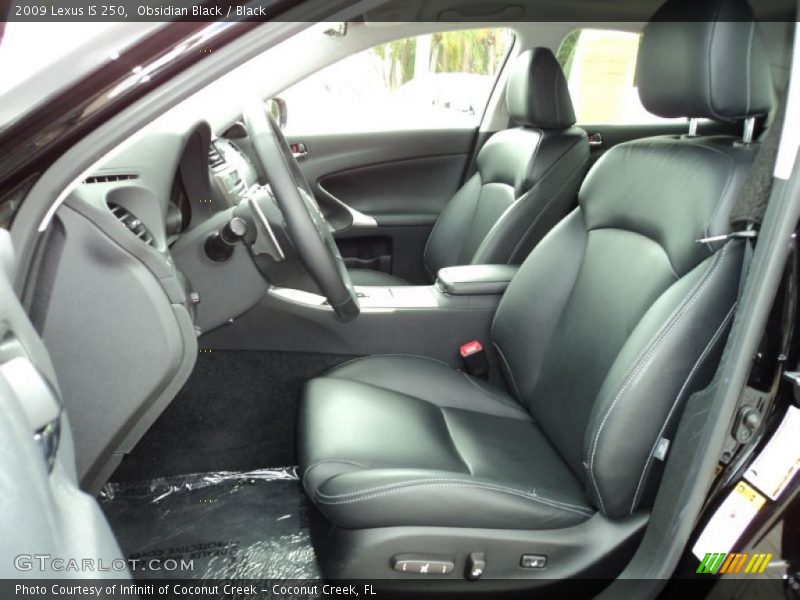 Obsidian Black / Black 2009 Lexus IS 250