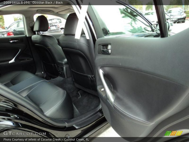Obsidian Black / Black 2009 Lexus IS 250