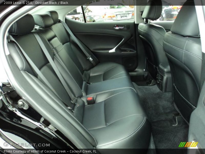 Obsidian Black / Black 2009 Lexus IS 250