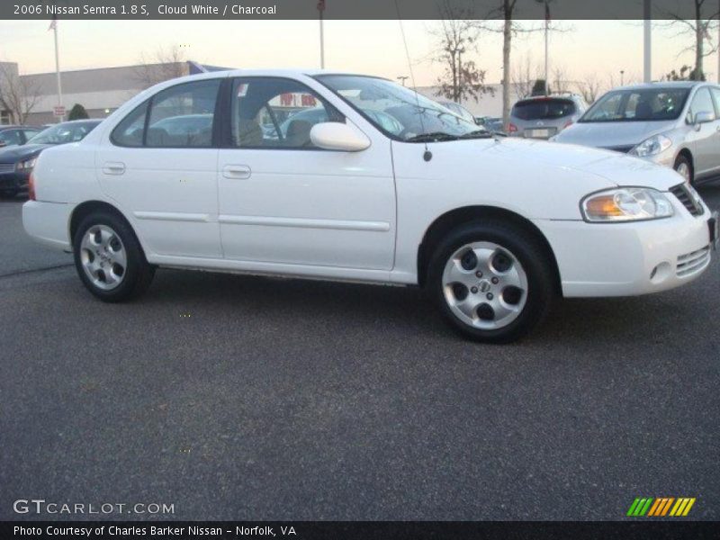 Cloud White / Charcoal 2006 Nissan Sentra 1.8 S