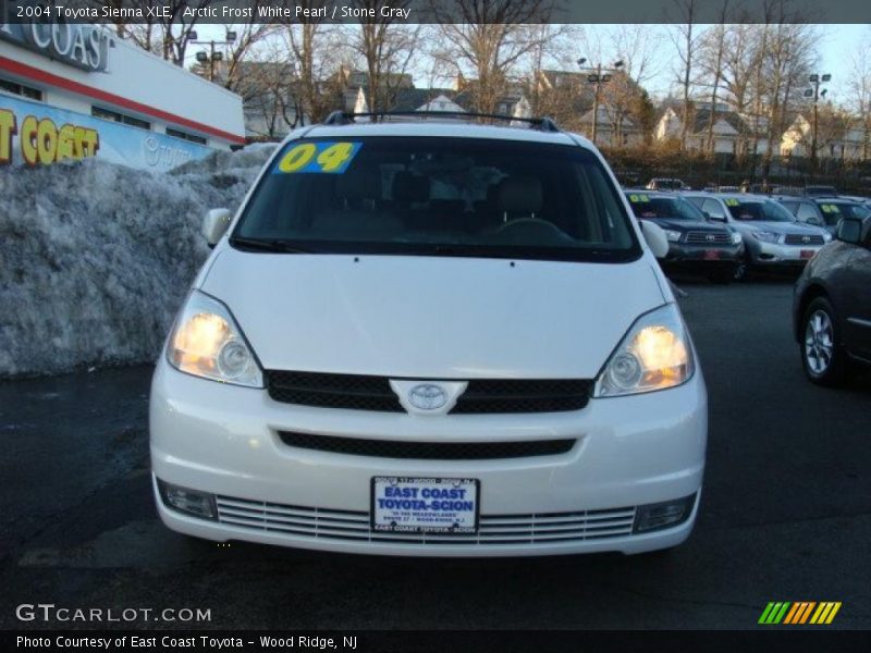 Arctic Frost White Pearl / Stone Gray 2004 Toyota Sienna XLE