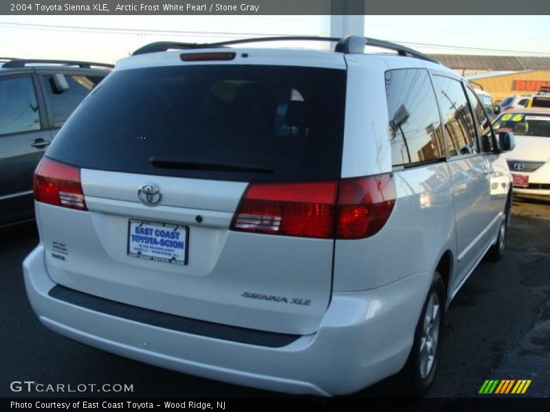 Arctic Frost White Pearl / Stone Gray 2004 Toyota Sienna XLE