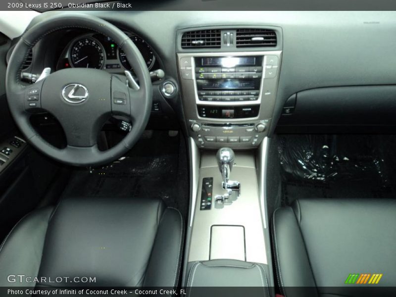 Obsidian Black / Black 2009 Lexus IS 250