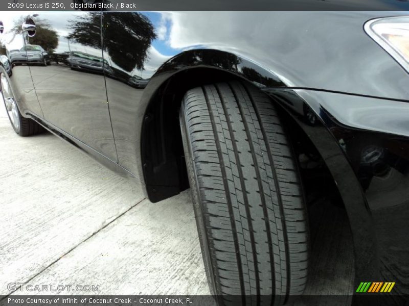 Obsidian Black / Black 2009 Lexus IS 250
