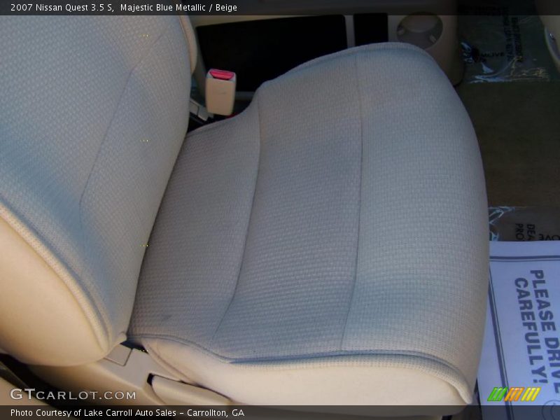Majestic Blue Metallic / Beige 2007 Nissan Quest 3.5 S