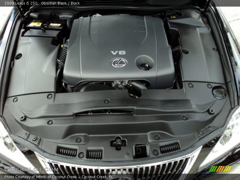 Obsidian Black / Black 2009 Lexus IS 250