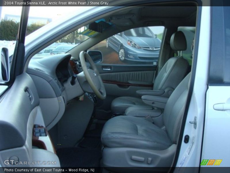 Arctic Frost White Pearl / Stone Gray 2004 Toyota Sienna XLE