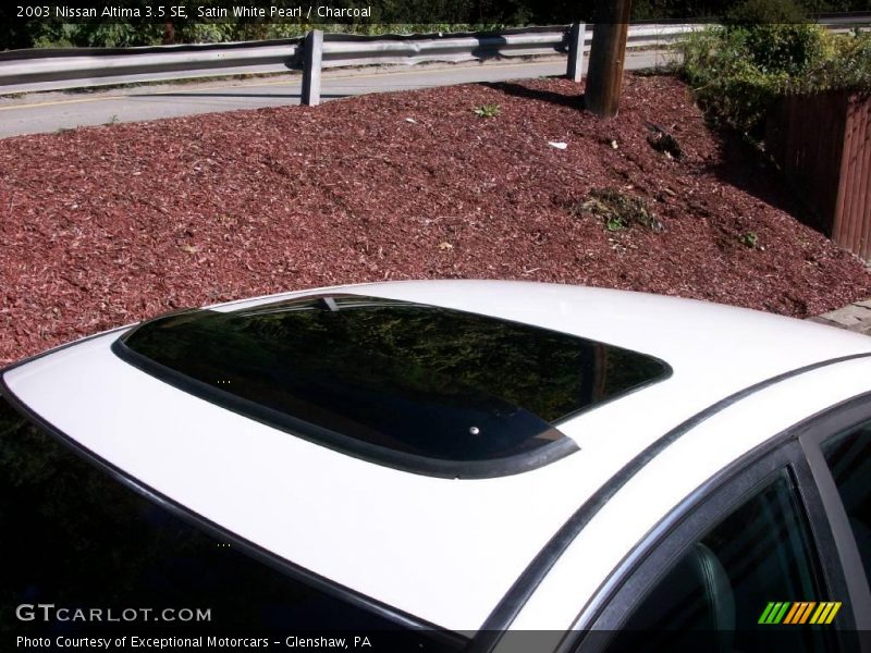 Satin White Pearl / Charcoal 2003 Nissan Altima 3.5 SE