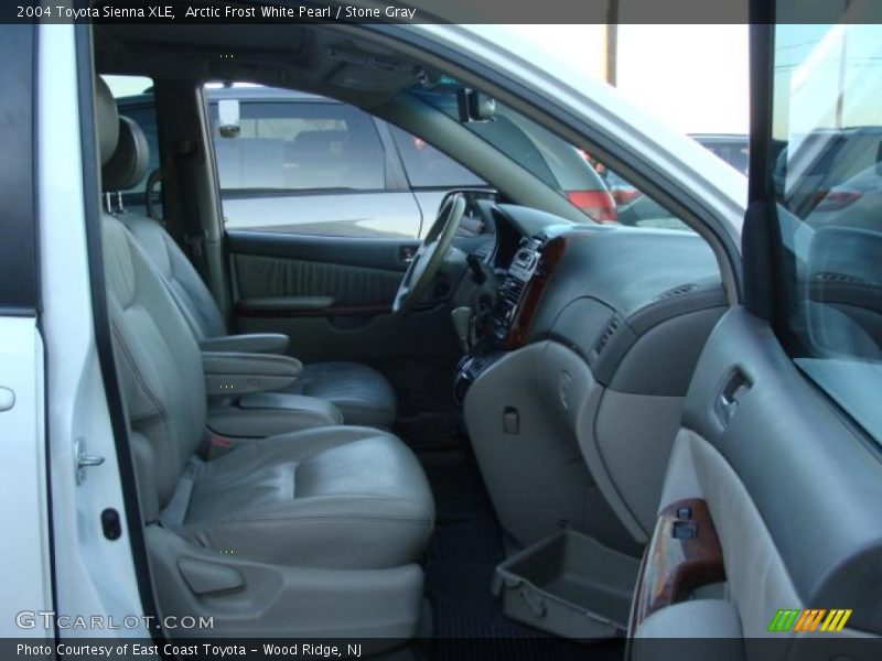 Arctic Frost White Pearl / Stone Gray 2004 Toyota Sienna XLE