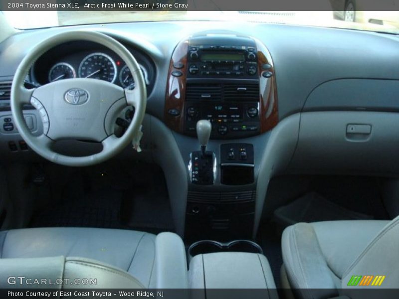 Arctic Frost White Pearl / Stone Gray 2004 Toyota Sienna XLE