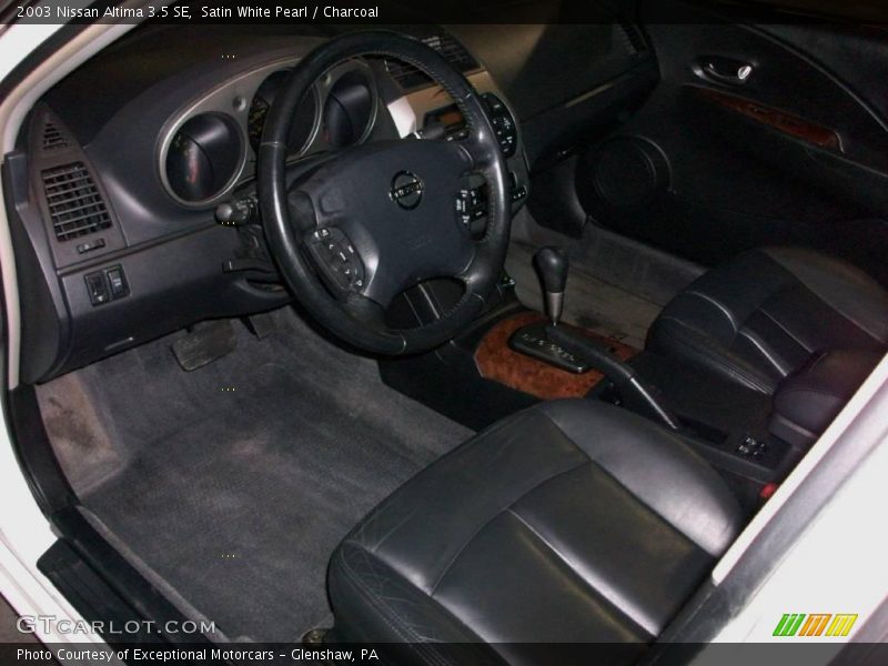 Satin White Pearl / Charcoal 2003 Nissan Altima 3.5 SE