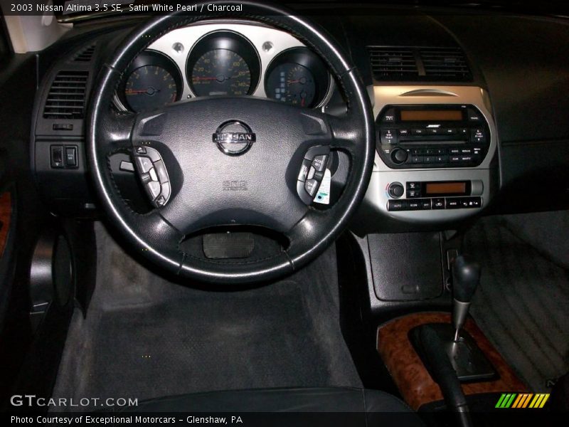 Satin White Pearl / Charcoal 2003 Nissan Altima 3.5 SE