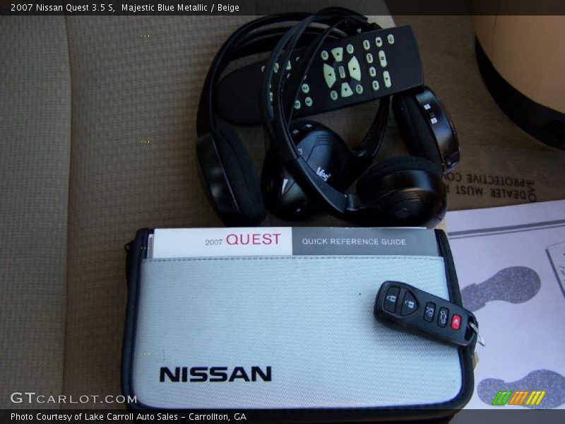 Majestic Blue Metallic / Beige 2007 Nissan Quest 3.5 S