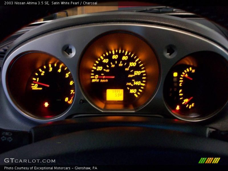 Satin White Pearl / Charcoal 2003 Nissan Altima 3.5 SE