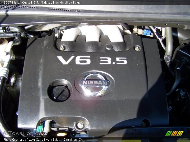 Majestic Blue Metallic / Beige 2007 Nissan Quest 3.5 S
