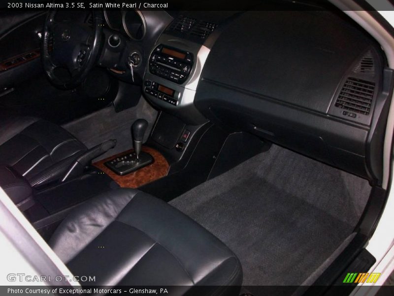 Satin White Pearl / Charcoal 2003 Nissan Altima 3.5 SE