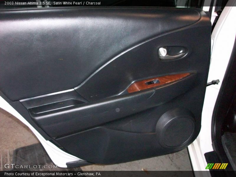 Satin White Pearl / Charcoal 2003 Nissan Altima 3.5 SE