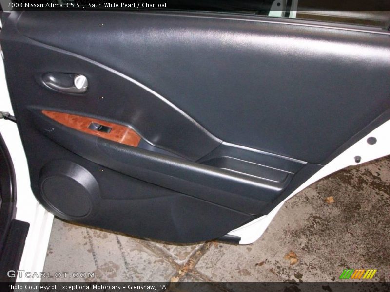 Satin White Pearl / Charcoal 2003 Nissan Altima 3.5 SE