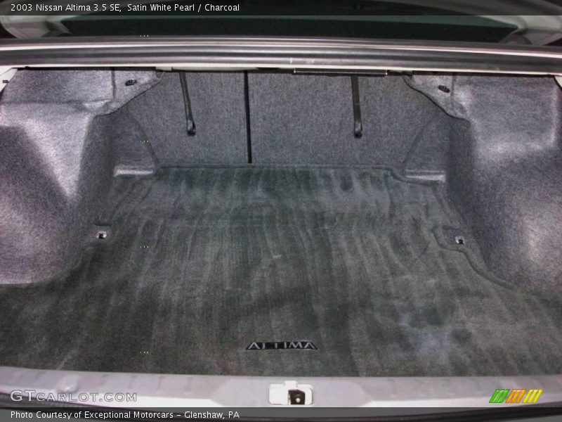 Satin White Pearl / Charcoal 2003 Nissan Altima 3.5 SE