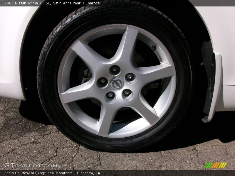 Satin White Pearl / Charcoal 2003 Nissan Altima 3.5 SE