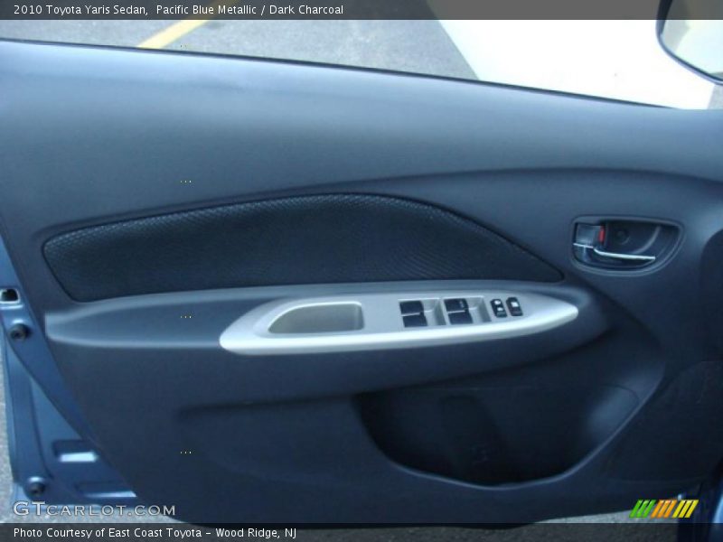 Pacific Blue Metallic / Dark Charcoal 2010 Toyota Yaris Sedan