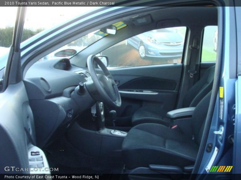 Pacific Blue Metallic / Dark Charcoal 2010 Toyota Yaris Sedan