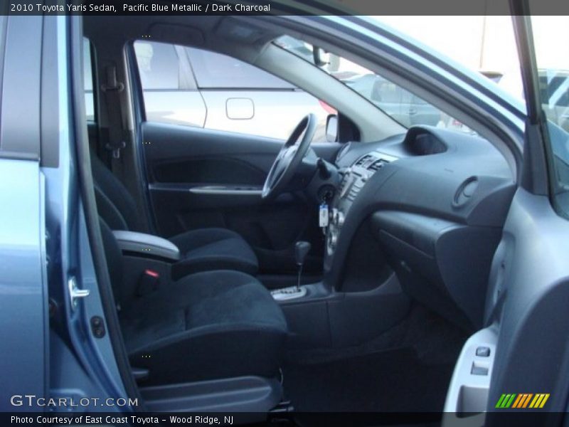 Pacific Blue Metallic / Dark Charcoal 2010 Toyota Yaris Sedan