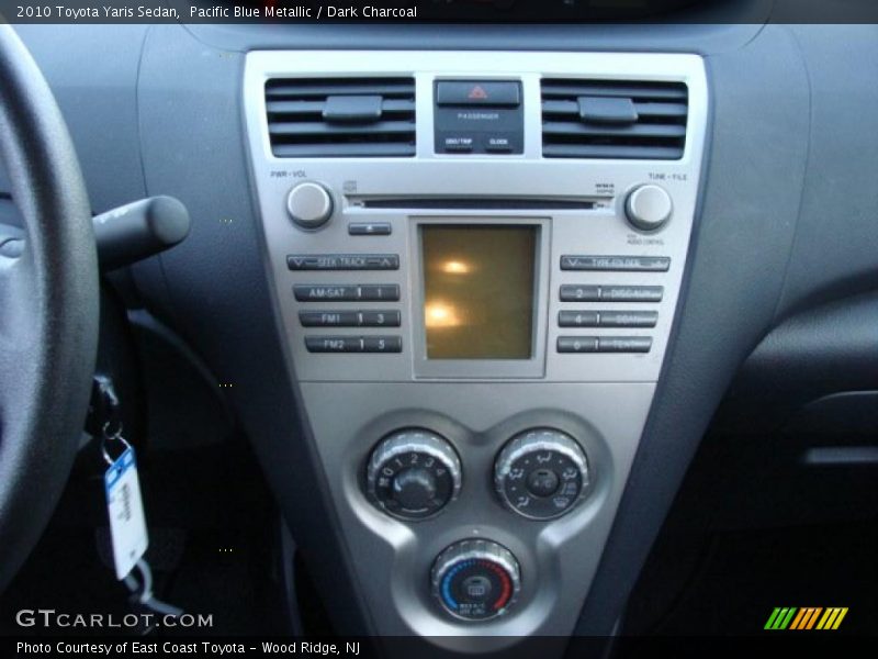 Pacific Blue Metallic / Dark Charcoal 2010 Toyota Yaris Sedan