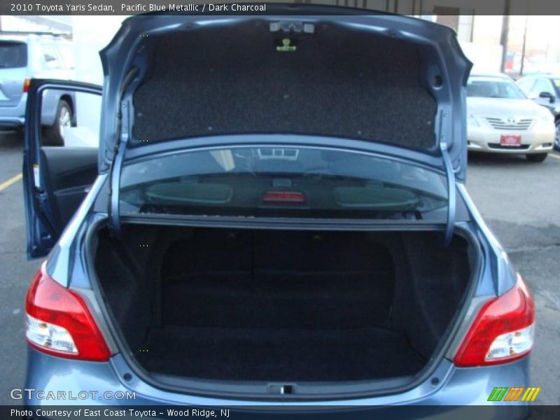 Pacific Blue Metallic / Dark Charcoal 2010 Toyota Yaris Sedan