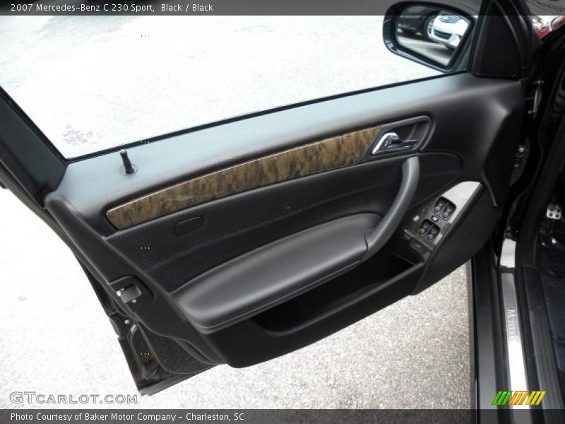 Black / Black 2007 Mercedes-Benz C 230 Sport